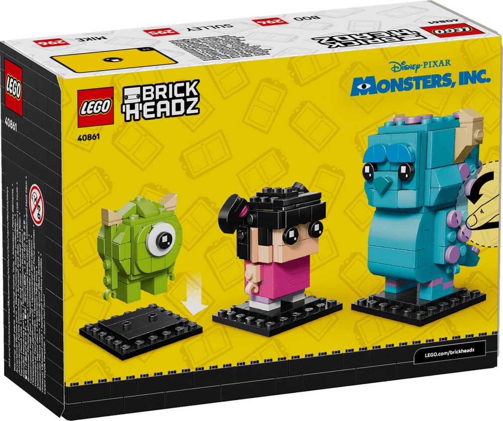 Конструктор LEGO BrickHeadz 40861 Sulley, Mike and Boo Figures