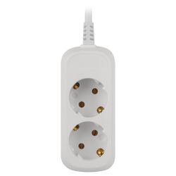 Удлинитель электрический ЭРА UDL-16-230-E Greenline 2 розетки с заземлением 3м ПВС 3x1мм2 | Электротовары