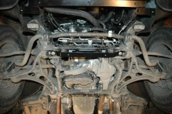 Защита картера двигателя (2,5 мм, сталь) для Jeep Grand Cherokee 2010-2013 (V = 3.6; 3.0d AT), Jeep Grand Cherokee 2013-2021 (V = 3.0; 3.0TD AT) Sheriff.04.1978