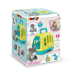 Smoby - переноска для кошек 2в1 + мяукающий кот 340302