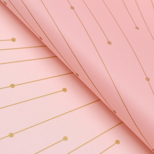 Пленка матовая, "Сияние рассвета", пудра, 57x57см ±5% см