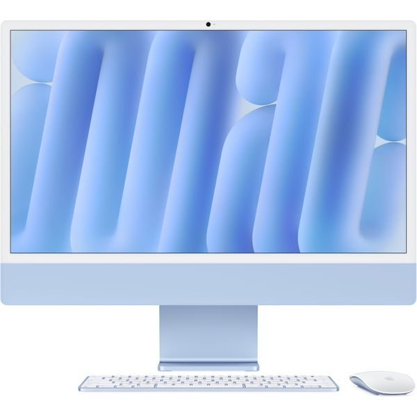 Apple iMac 24" Retina 4,5K 2024 MWV13 (Apple M4, 10-Core CPU, 10-Core GPU, 16GB, 256GB SSD, синий)