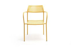 "Посейдон" стул стальной, цвет желтый