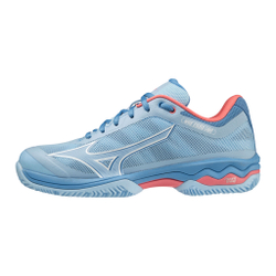 Женские теннисные кроссовки Mizuno Wave Exceed Light Clay Court Shoe Women - Blue, Coral