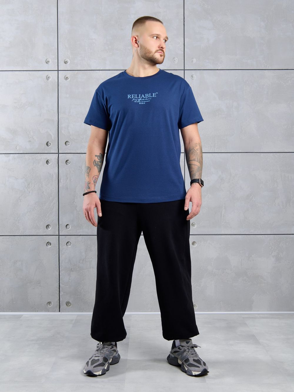 Фуфайка (футболка) мужская Джек-2 Виотекс ТЁМНО-СИНИЙ