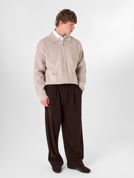 Бежевый джемпер на молнии LAINE