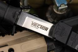 Нож Kizlyar Supreme VECTOR AUS-8 SW BKH PS (StoneWash, Black Kraton Handle, Polyamide Sheath)