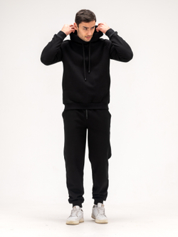 Костюм мужской спортивный теплый. Черный