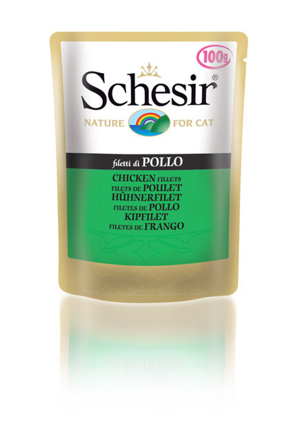 "Schesir" консервы для кошек ФИЛЕ ЦЫПЛЁНКА 100гр x 1 шт.