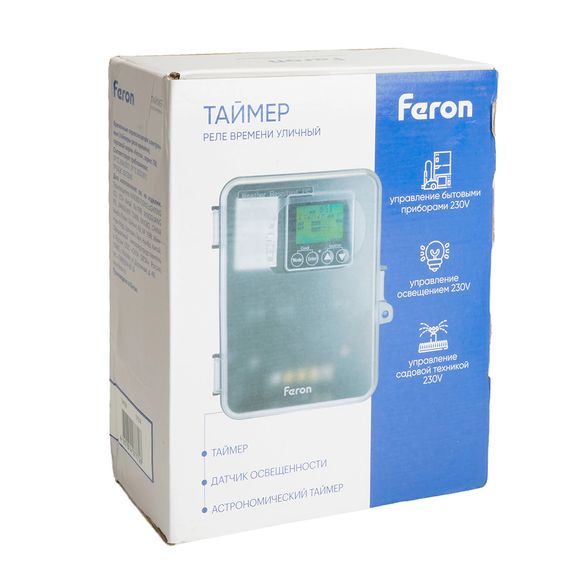 Таймер (реле времени) Feron TM101 13800W двухзонный