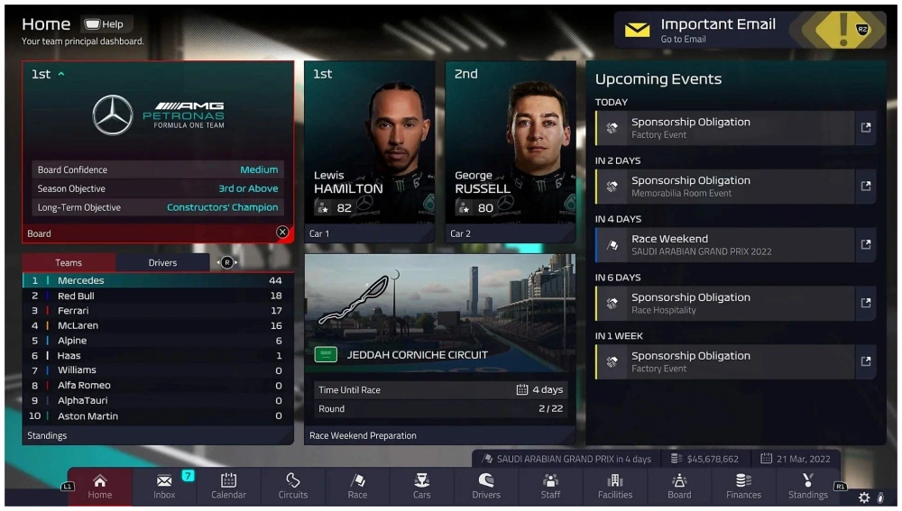 Игра F1 Manager (PS5, русские субтитры)