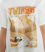 Футболка Twinset U&amp;B - белый(231LL2RAA)