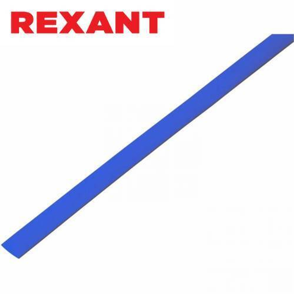 6,0/3,0 мм 1м термоусаживаемая трубка синяя Rexant/20-6005