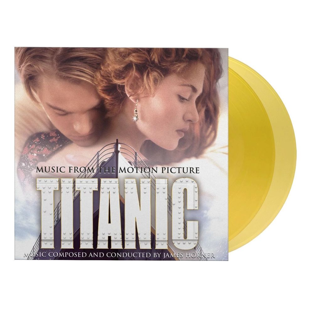 James Horner. OST Titanic. Translucent Yellow (2LP) Титаник. Саундтрек к фильму "Титаник". Новая запечатанная виниловая пластинка