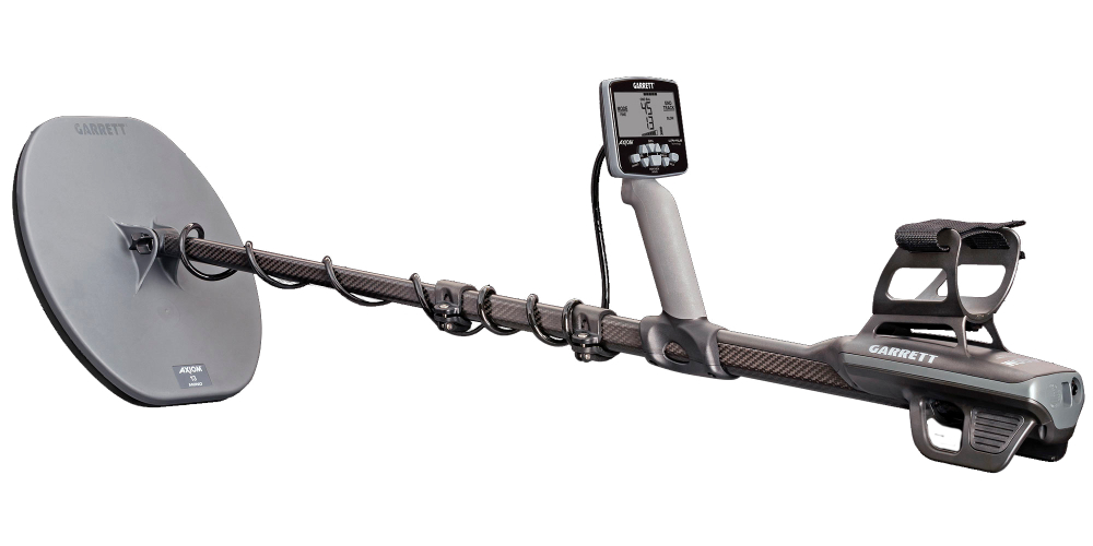 Металлоискатель Garrett Axiom с двумя катушками (13x11″ DD и 11x7″ Mono) + беспроводные наушники MS-3