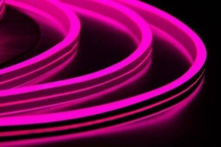 Гибкий Неон двусторонний 50 м., розовый, 8*16 мм., 24 В, TeamProf (TPF-FX816D-120-24V-W/P)