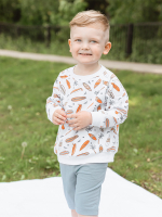 Шорты удлиненные Mjölk Baby Blue/Camel, сет 2 шт.