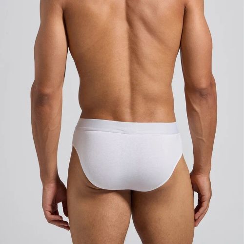 Набор мужских трусов брифов 3в1 (черные, коричневые, белые) Bikkembergs BKK61USP02TR