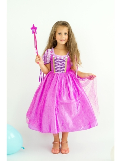 Платье принцессы Рапунцель с пайетками