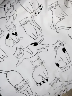 Наволочка комплект 2шт Полисатин Мечта "Tabby" 40x60 см на молнии