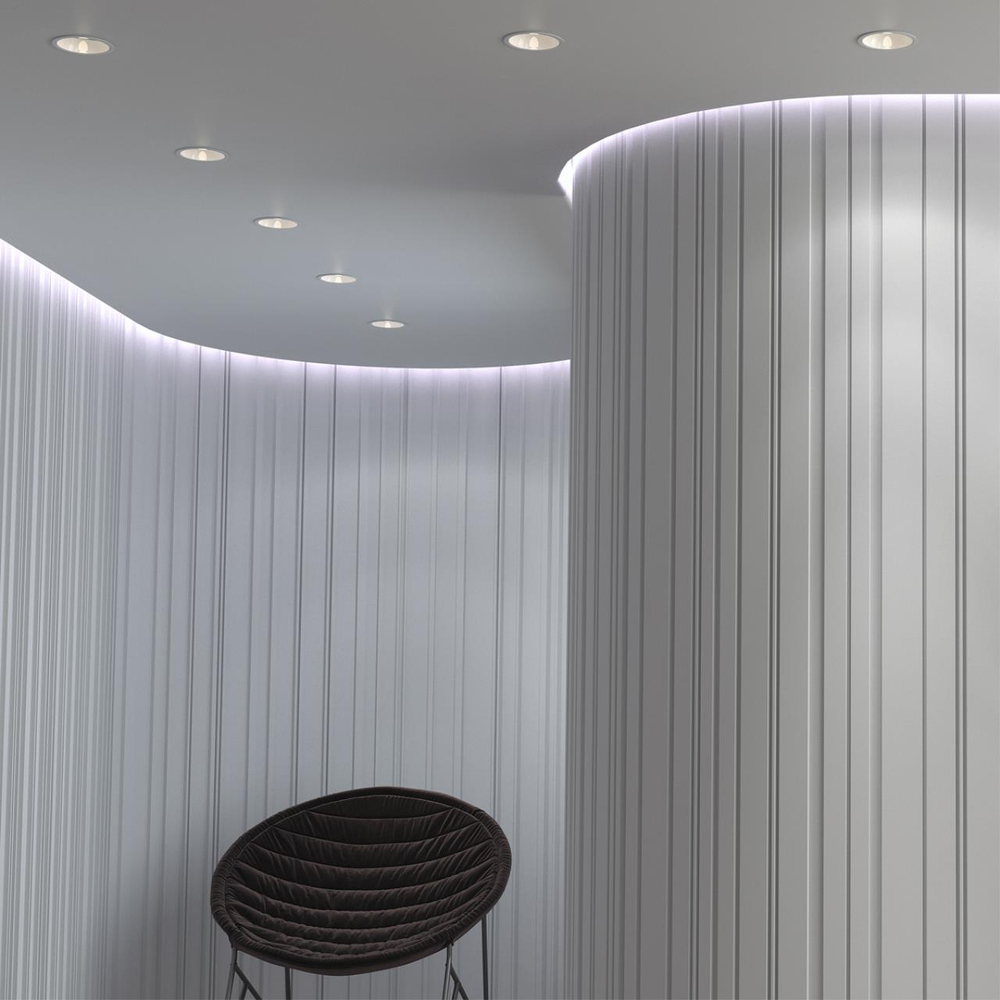 358690 SPOT NT21 462 белый Светильник встраиваемый светодиодный IP20 LED 4000К 10W 100-265V KNOF