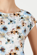 23192 Блузка женская (голубой принт)