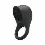 Черное эрекционное кольцо Ring Shaking II (Цвет: черный)