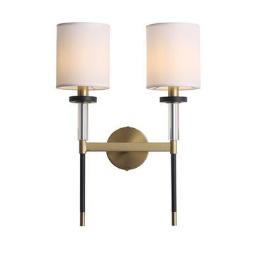 SL1403.301.02 Люстра подвесная ST-Luce Латунь/Прозрачный E14*2 40W BLACK+BRASS