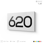 Номер на дверь 620, табличка на дверь для офиса, квартиры, кабинета, аудитории, склада, белая 120х70 мм, Айдентика Технолоджи