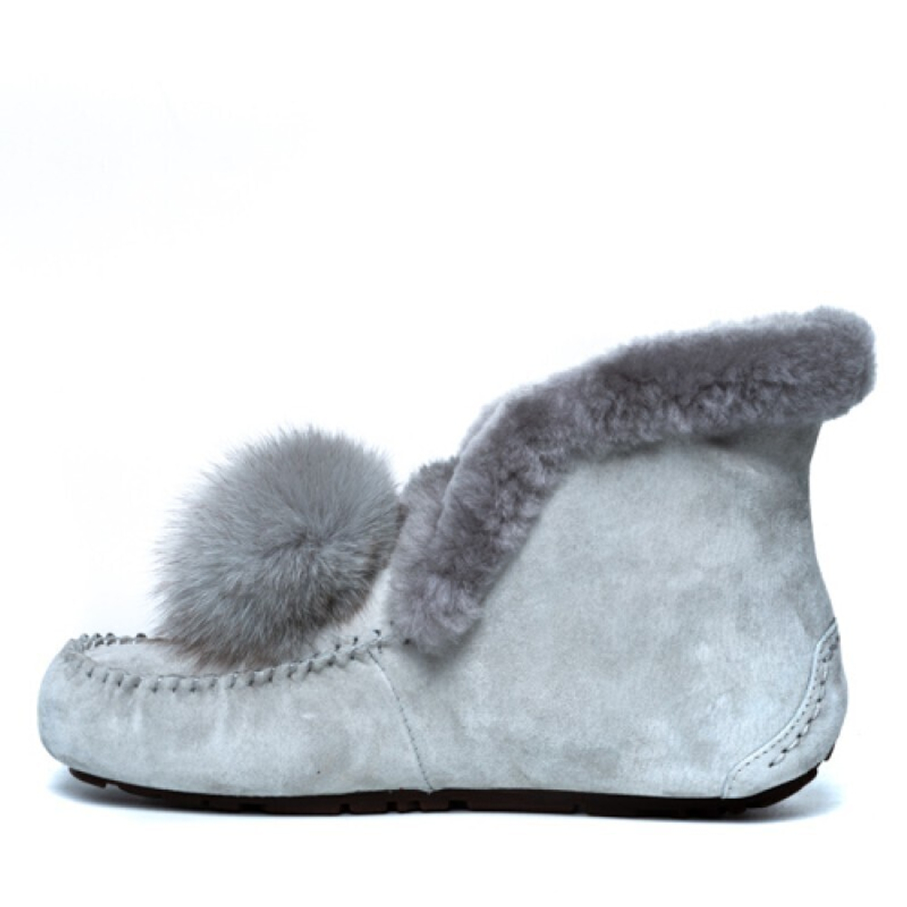 Мокасины Alena Pom Pom Grey