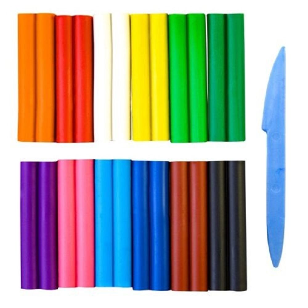 Пластилин 12 цветов Луч Фантазия, восковой, 210гр, со стеком, картон.упак.