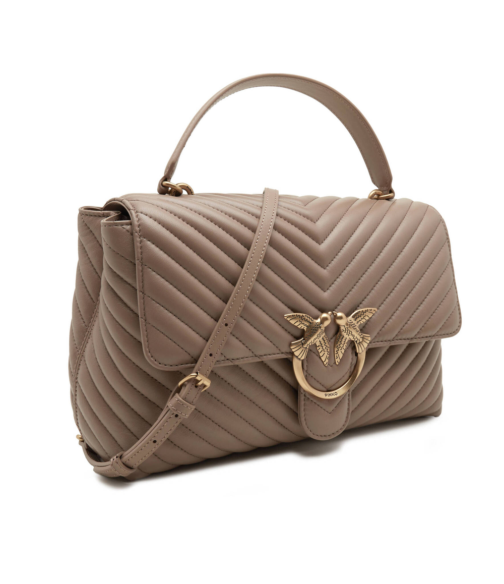 Кожаная сумка через плечо LOVE LADY PUFF Pinko - коричневый(100042 A0GK)