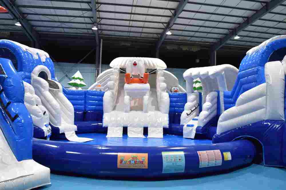 Наземный надувной аквапарк «Морское царство 2» 23*23*6 м