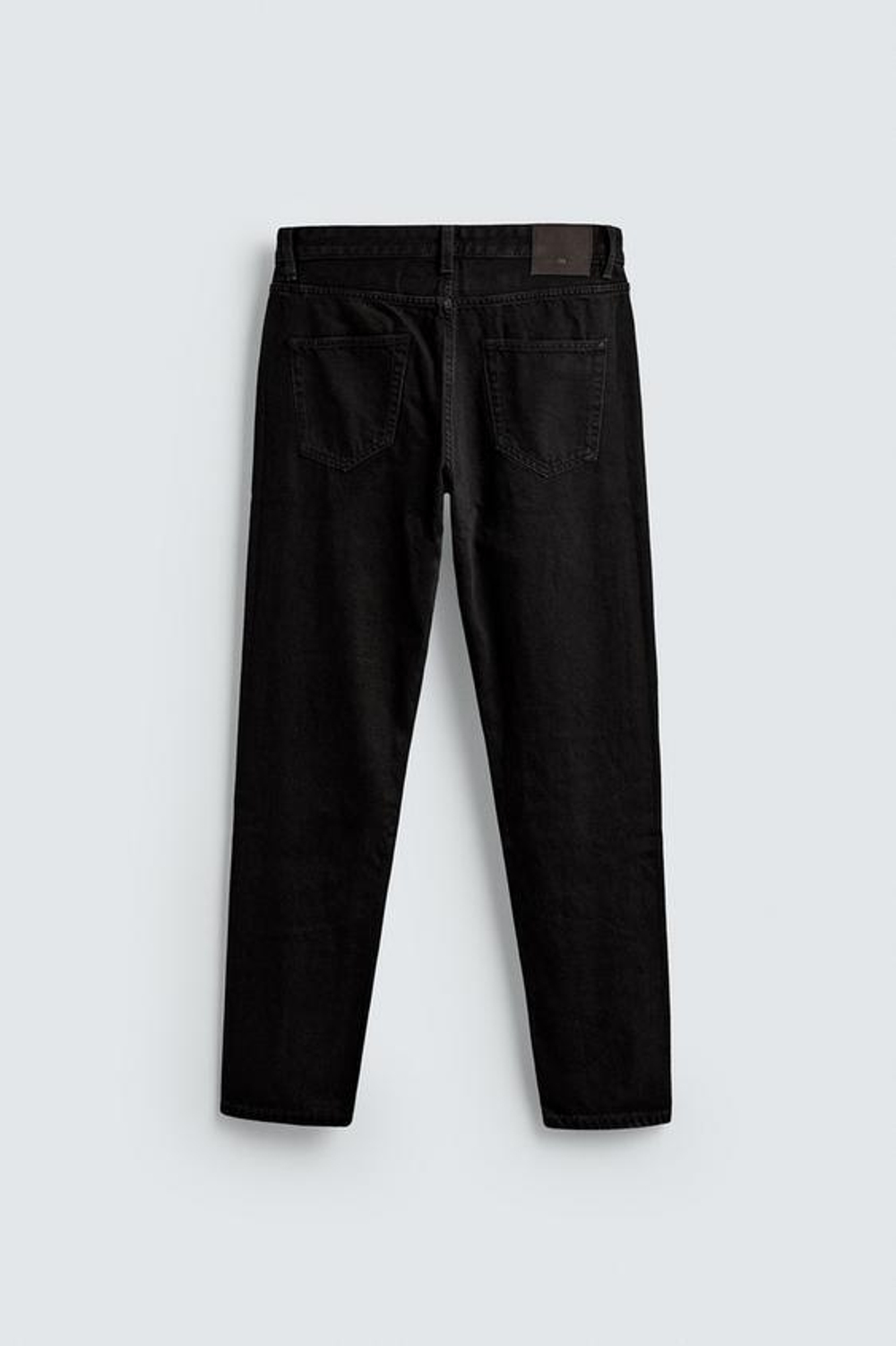 ZARA УКОРОЧЕННЫЕ ДЖИНСЫ SLIM FIT, ЧЕРНЫЙ