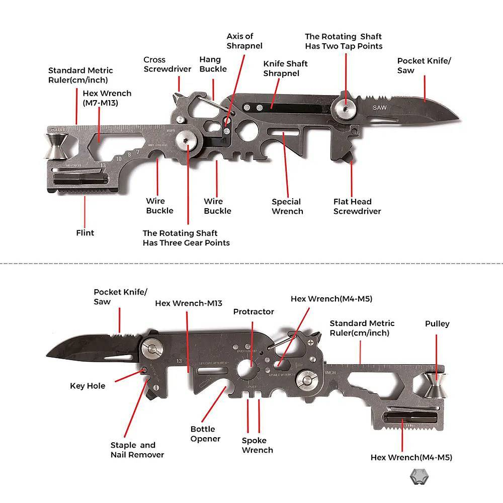 Мультиинструмент Flextail Tool Black