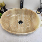 Раковина из оникса Oval Yellow OY-60700 52*38*14