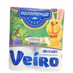 VEIRO Бумажные полотенца Classic, 2-х сл., 2рул/уп (9,5*19,5см)