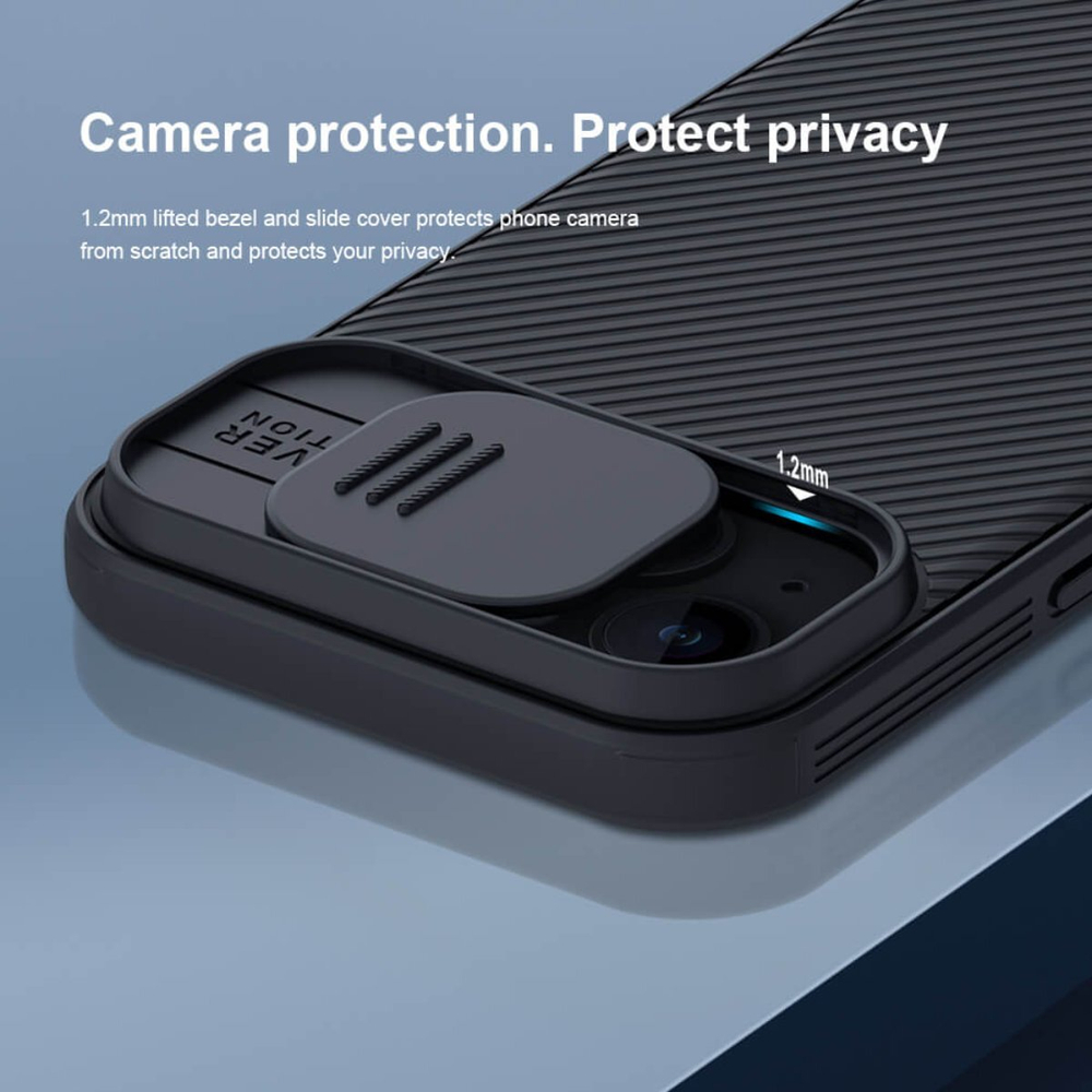 Накладка Nillkin CamShield Pro Case с защитой камеры для iPhone 15 Plus