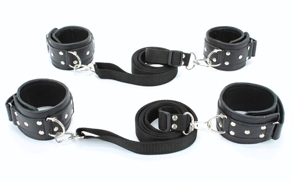Набор фиксаторов для рук и ног (Цвет: черный)