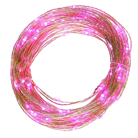GAEM Электрогирлянда (60 фиолетовых LED, 1 реж свеч,серебр шнур, 1 W), L6м, 3хAA, н/п