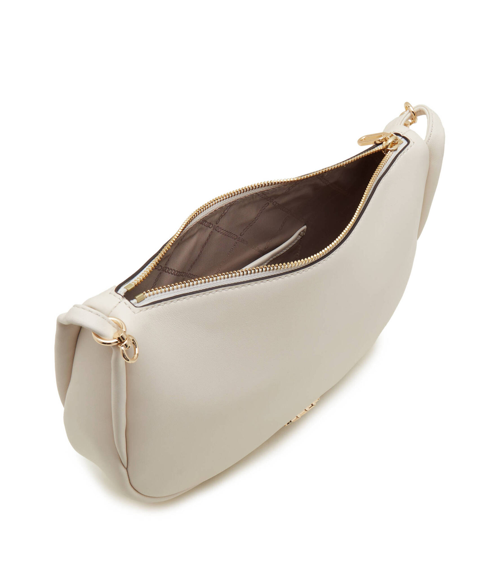 Кожаная сумка через плечо Michael Kors - кремовый(30H3G8NM3L)