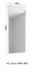 Прихожая зеркало Мори МПЗ 400 Белый