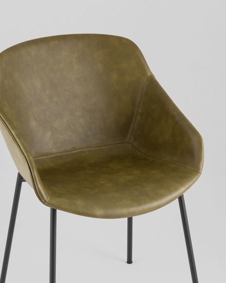 Стул Ashby экокожа зелёная