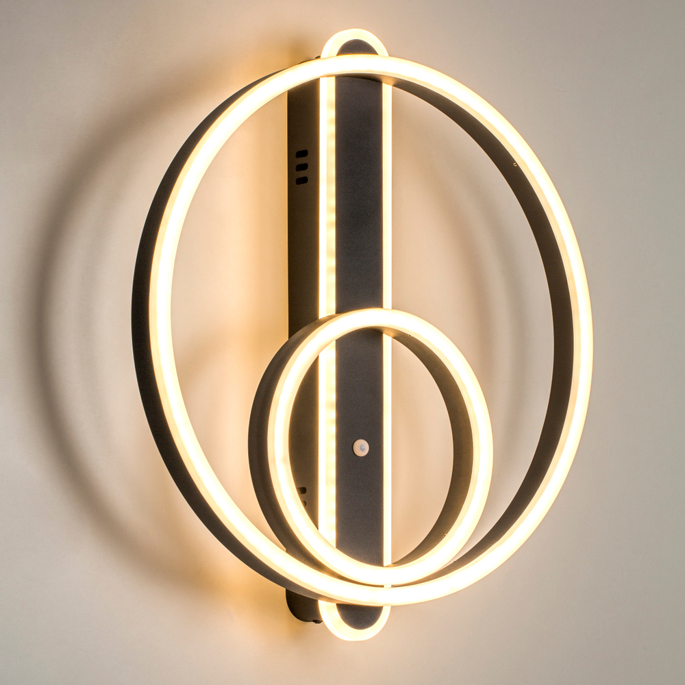 738667 Настенно-потолочный светильник UNDINE 60W LED 2666LM ЧЕРНЫЙ 3000-6000K