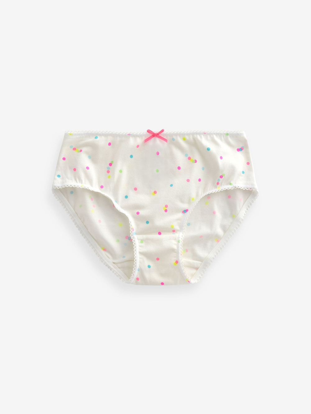 Трусы для девочки Next K92-280, 7 шт., Белый, Розовый, Салатовый