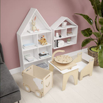 🏡 Стеллаж-полка «Теремок» — компактный, уютный, «по росту» ребёнку 🌱