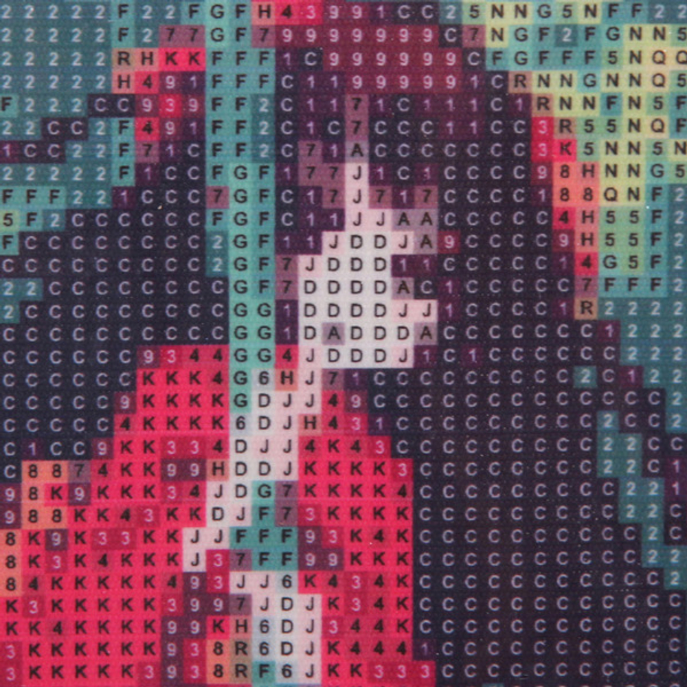 Алмазная мозаика на подрамнике с полным заполнением «МИР ЯРКИХ КРАСОК», аниме девушка, 20*30см