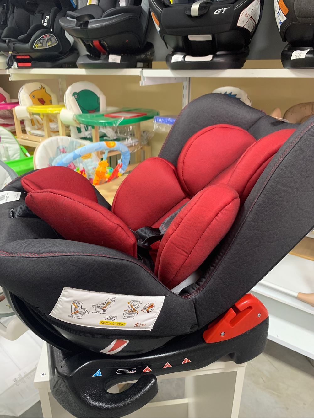 Автокресло YB 101А  (Legacy) ПК (59. Джинс + Red)