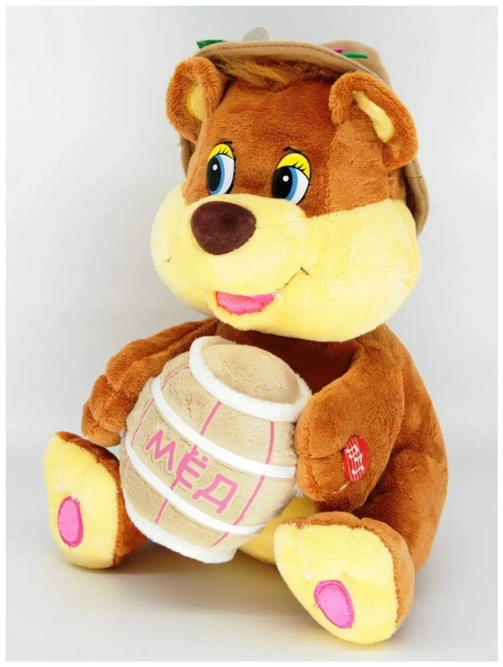 Мягкая музыкальная игрушка Мишка с медом