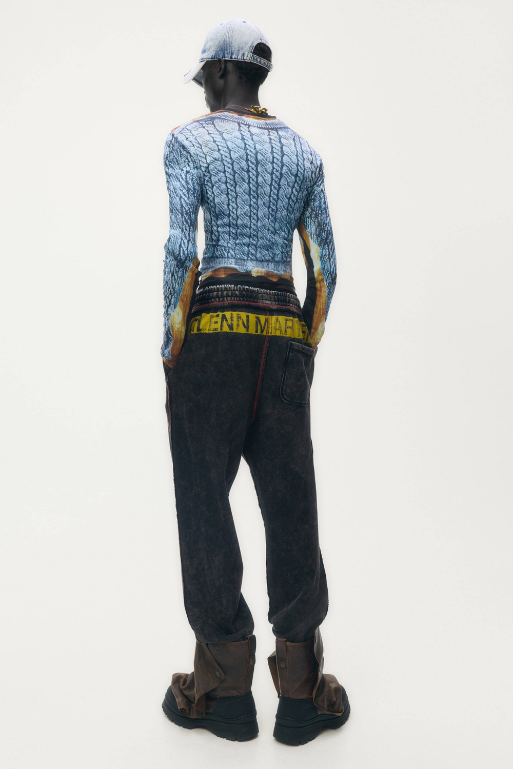 H&M - Glenn Martens Спортивные брюки с принтом, темно-коричневый